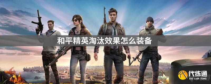 和平精英淘汰效果怎么装备