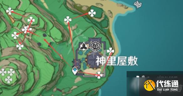 《原神》绯樱绣球哪里采集？绯樱绣球采集路线推荐速参考