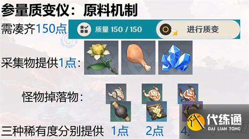 原神参量质变仪怎么用 原神参量质变仪产出规律