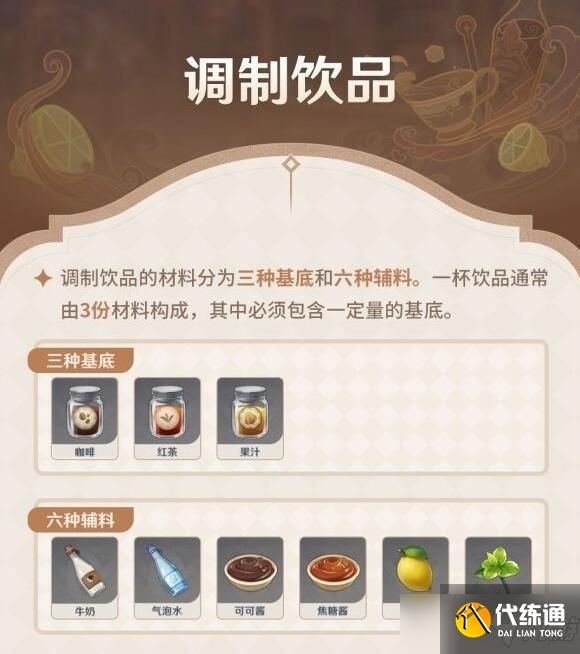 原神曲生酌微梦酸沁光辉配方介绍一览