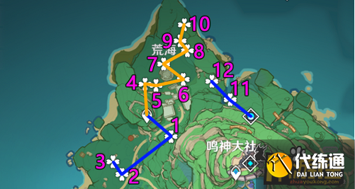 原神绯樱绣球采集路线图一览2.png 原神绯樱绣球采集路线图一览2.png