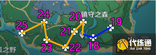 原神绯樱绣球采集路线图一览4.png 原神绯樱绣球采集路线图一览4.png