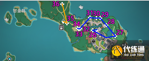 原神绯樱绣球采集路线图一览5.png 原神绯樱绣球采集路线图一览5.png
