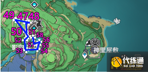 原神绯樱绣球采集路线图一览8.png 原神绯樱绣球采集路线图一览8.png