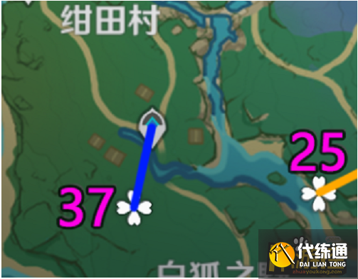 原神绯樱绣球采集路线图一览6.png 原神绯樱绣球采集路线图一览6.png