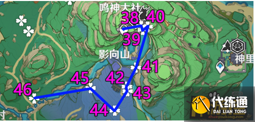原神绯樱绣球采集路线图一览7.png 原神绯樱绣球采集路线图一览7.png