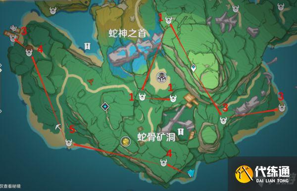 《原神》刀镡高效收集路线