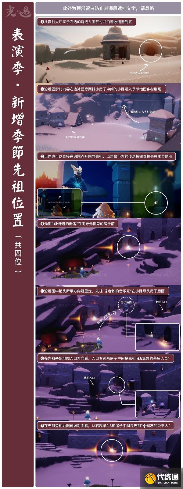 光遇表演季晨岛所有先祖位置一览最新2022