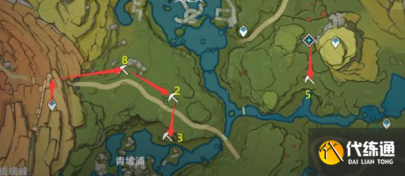 《原神》白铁矿快速收集路线图分享