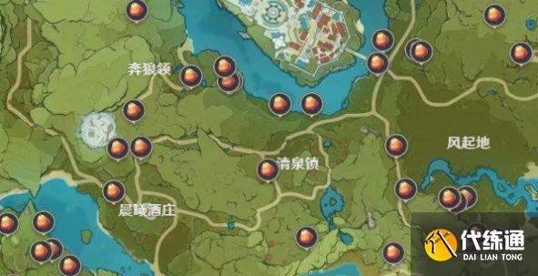 原神日落果采集点位置大全：2022日落果采集路线刷新点一览[多图]图片3