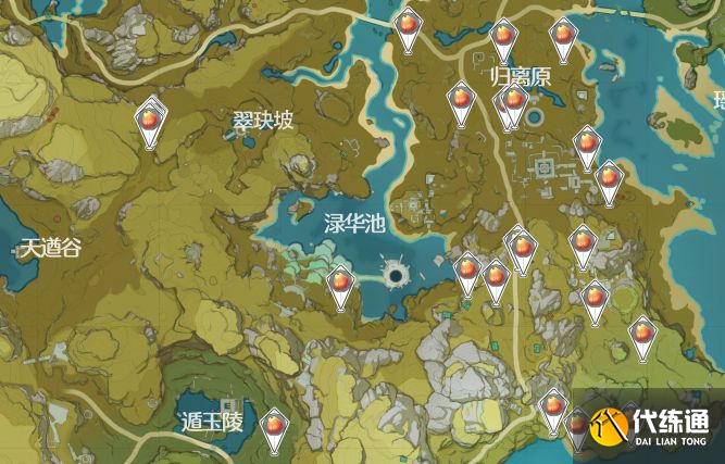 原神日落果采集点位置大全：2022日落果采集路线刷新点一览[多图]图片4