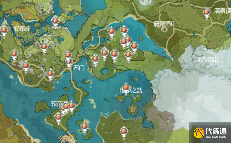 原神日落果采集点位置大全：2022日落果采集路线刷新点一览[多图]图片5