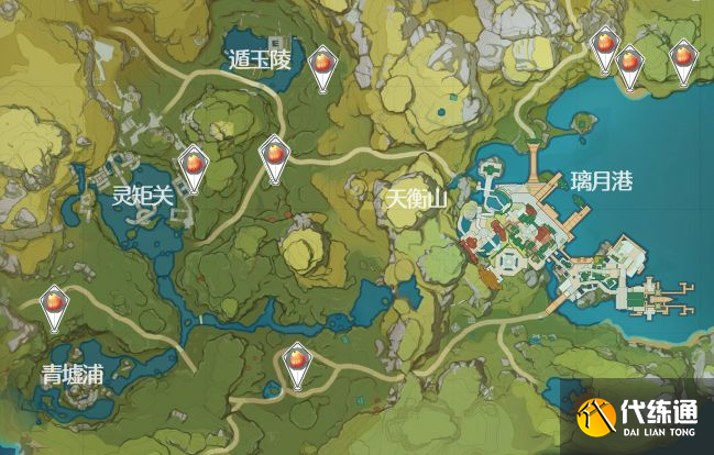 原神日落果采集点位置大全：2022日落果采集路线刷新点一览[多图]图片8