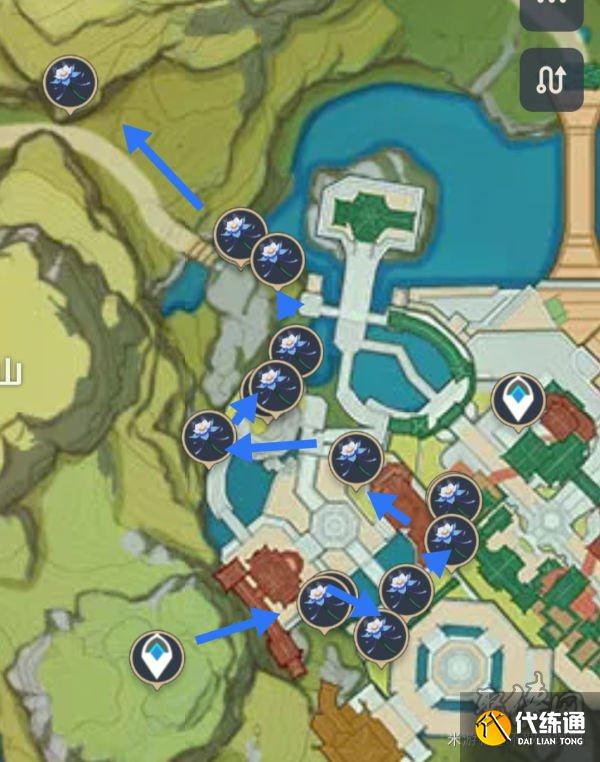 原神2.6琉璃百合在哪里采集 琉璃百合采集路线地图位置汇总