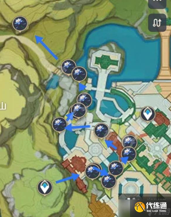 《原神》琉璃百合采集点2022 最新琉璃百合采集分布图2022