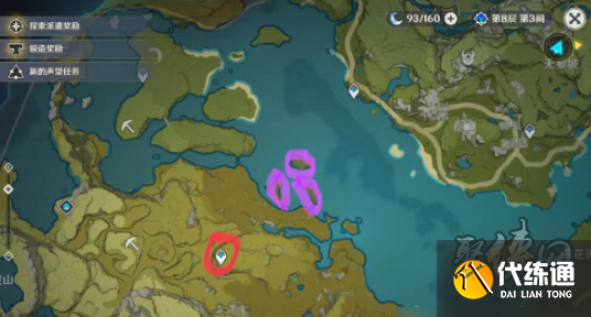 原神金鱼草分布图 2.6金鱼草采集路线分享