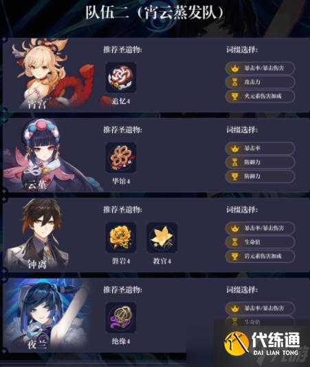 原神夜兰配队 夜兰阵容搭配推荐