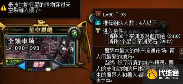 DNF裂缝注视者副本进入条件