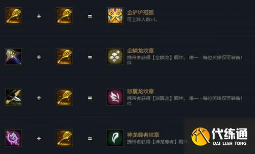 金铲铲之战s7金铲铲合成表汇总一览最新2022