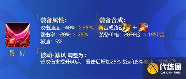 《王者荣耀》s28赛季装备调整内容汇总
