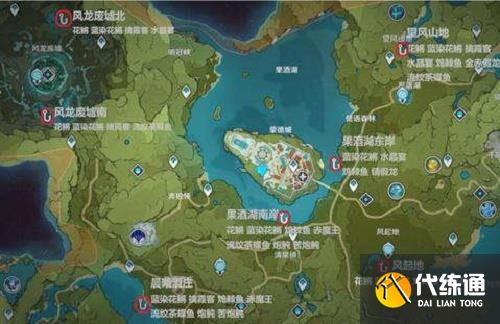 原神蒙德钓鱼地点分布图位置大全2022最新