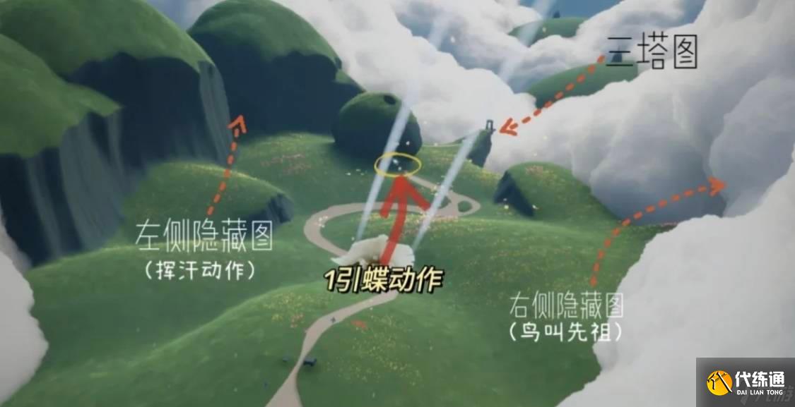 光遇云野挥手先祖位置