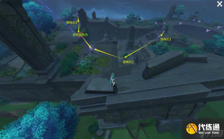 《原神》水月池解密继电石位置