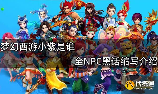 梦幻西游小紫是谁 全NPC黑话缩写介绍