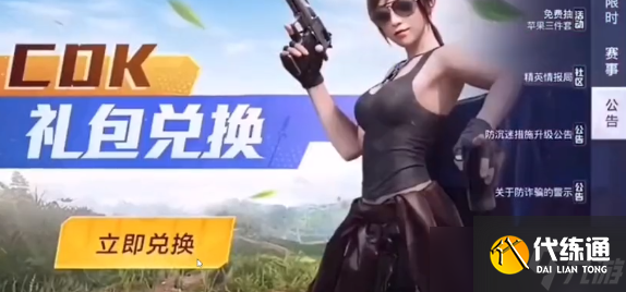 和平精英路特斯兑换码