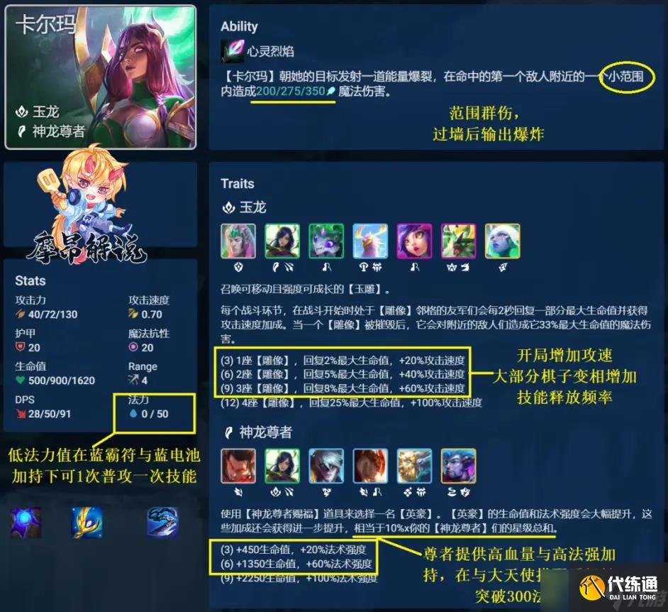 金铲铲之战神龙卡尔玛阵容玩法攻略