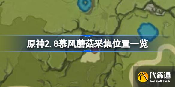 原神28慕风蘑菇采集位置一览原神28慕风蘑菇该去哪采集