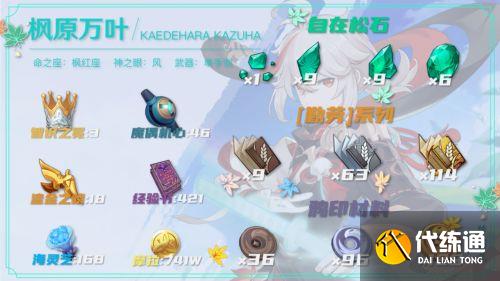 枫原万叶全材料获取推荐及线路规划2.8