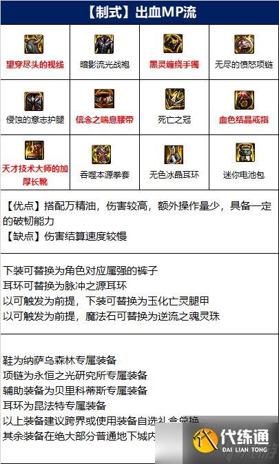 dnf110级武极毕业装备推荐