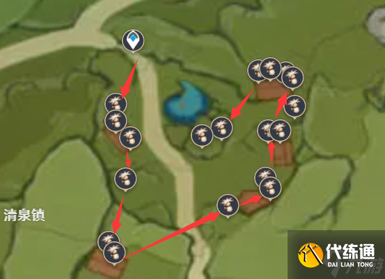 原神最全慕风蘑菇采集路线