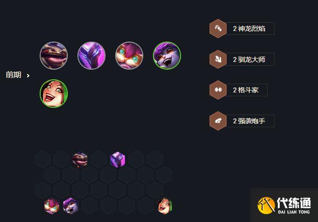 云顶之弈驯龙护卫小炮前期运营