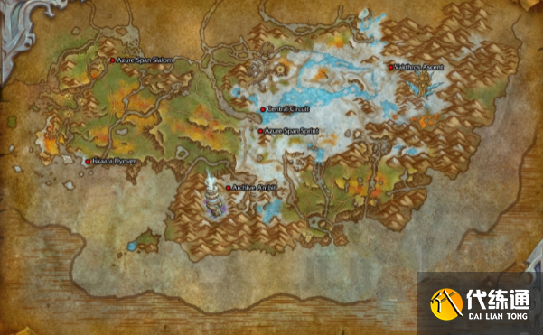 魔兽世界碧蓝林海驭龙比赛在哪 wow10.0碧蓝林海驭龙比赛位置