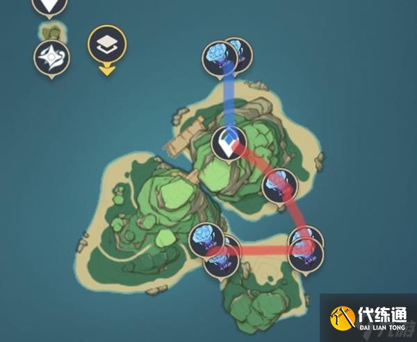 《原神》金苹果群岛海灵芝收集线路分享