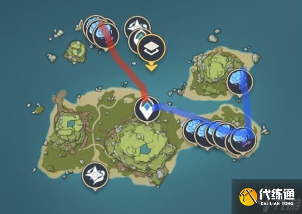 《原神》金苹果群岛海灵芝收集线路分享