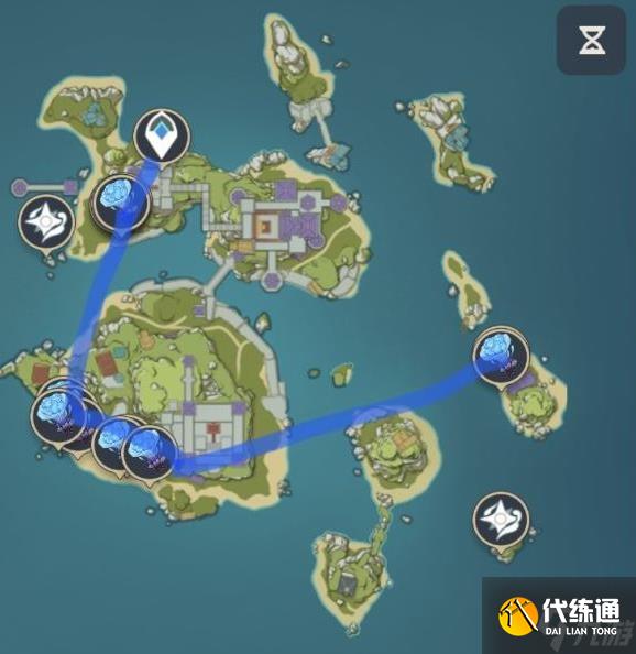 《原神》金苹果群岛海灵芝收集线路分享