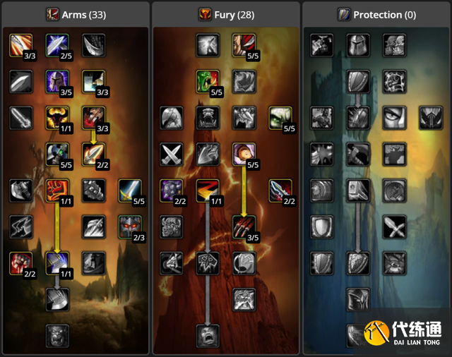 魔兽世界tbc战士练级天赋点什么 tbc战士练级天赋加点推荐