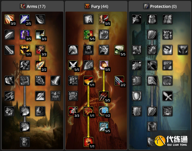 魔兽世界tbc战士练级天赋点什么 tbc战士练级天赋加点推荐