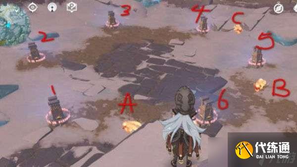 原神三个火灵开六个柱子操作方法