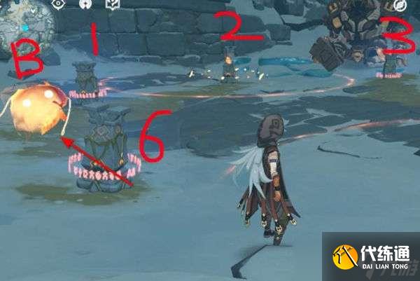 原神三个火灵开六个柱子操作方法