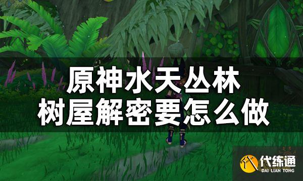 原神水天丛林华丽宝箱获取方式 水天丛林树屋解密要怎么做