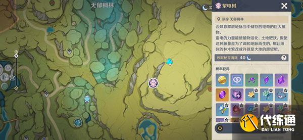 原神掣电树位置一览 须弥世界BOSS掣电树怎么去最快