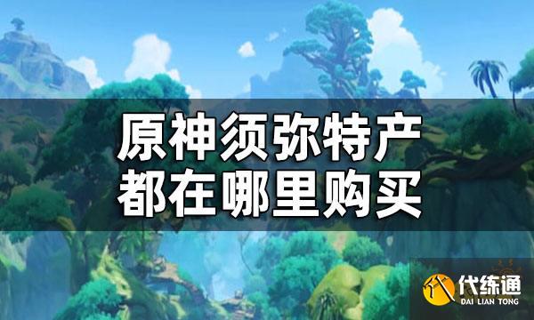 原神须弥所有商人位置一览 须弥特产都在哪里购买