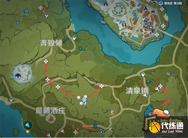 原神蒲公英采集路线图一览2.png 原神蒲公英采集路线图一览2.png