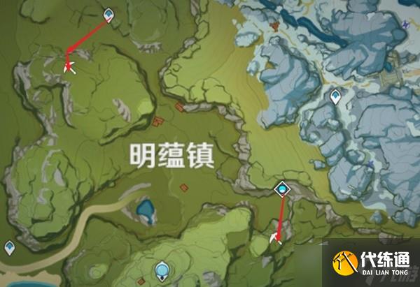 《原神》钟离突破材料石珀采集路线规划