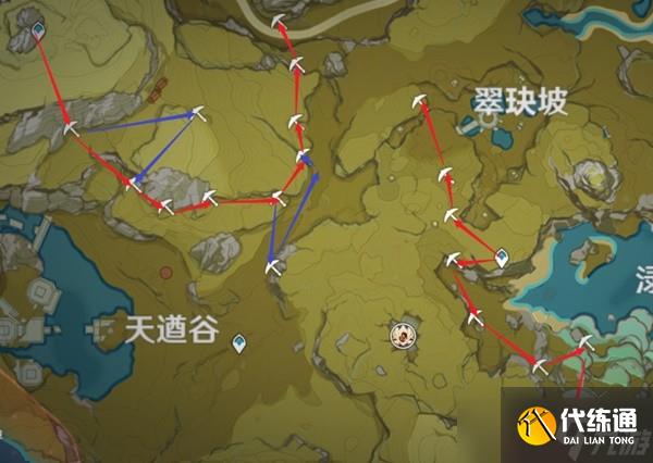 《原神》钟离突破材料石珀采集路线规划