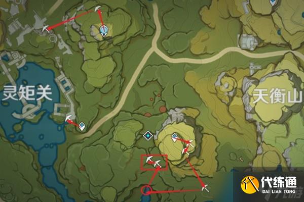 《原神》钟离突破材料石珀采集路线规划